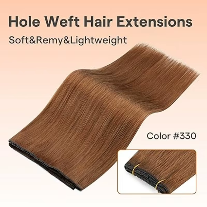 Pleine brillance 100 grammes papillon trame Extensions de cheveux
