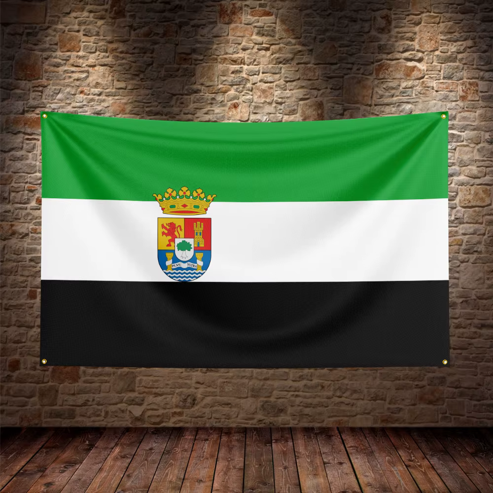 Drapeau espagnol de l'Extremadura, Espagne, pour la décoration