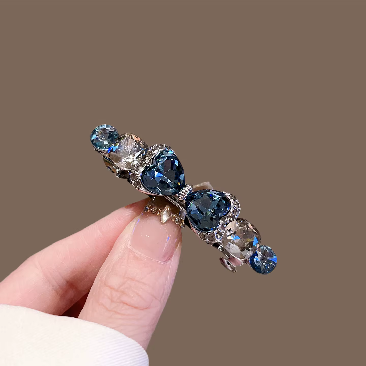 Barrette à cheveux en cristal de qualité supérieure