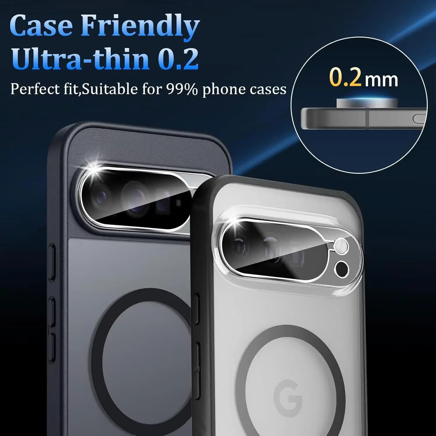 Protecteur d'objectif de caméra pour Google Pixel 10 9 8 7 Pro, Films de protection en verre trempé pour Pixel 10 9 Pro XL Pixel10 Pro