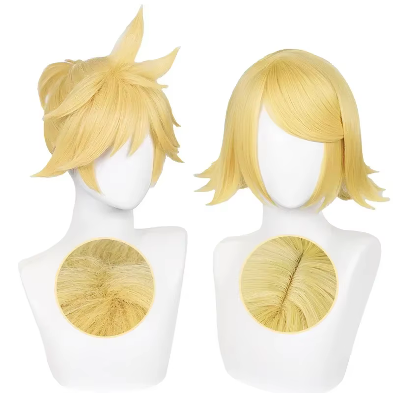 Nouvelle perruque de cosplay Rin Len 2026 de haute qualité
