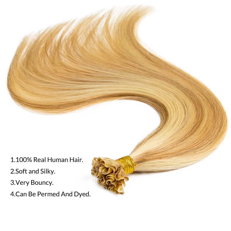 U pointe cheveux kératine Extensions