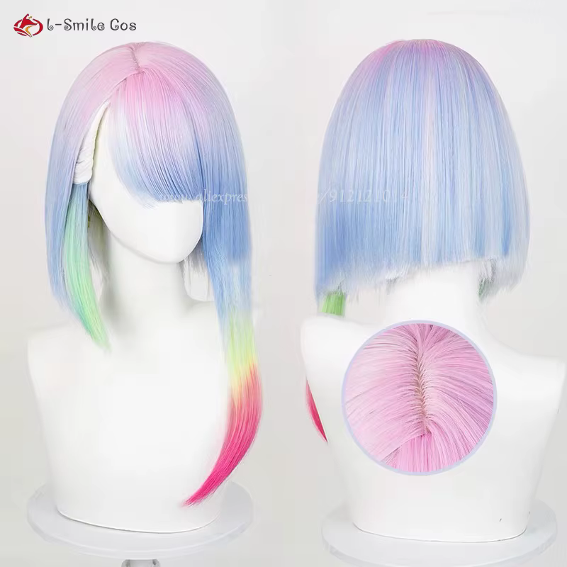 Perruque Anime Lucy Cosplay pour femme