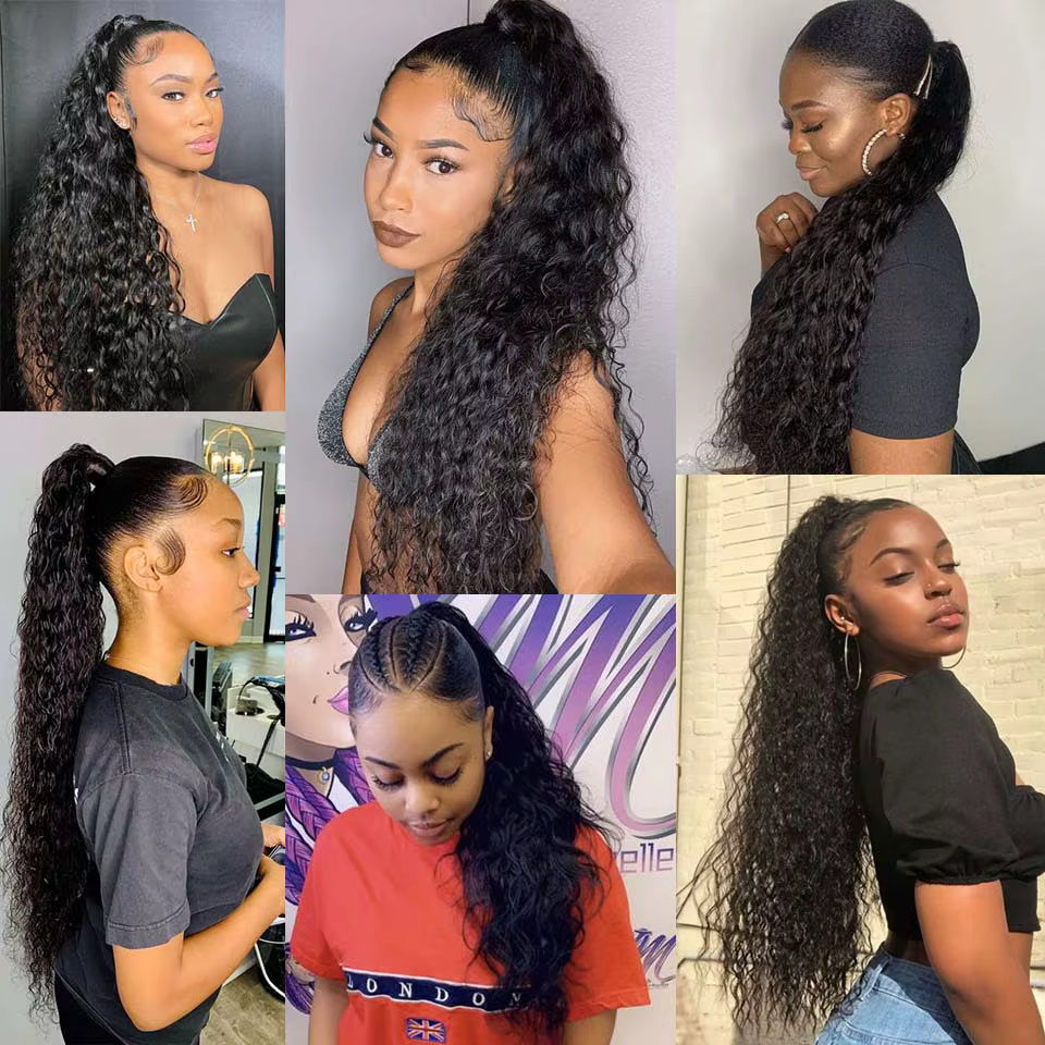 Extensions de cheveux bouclés à clipser pour femmes