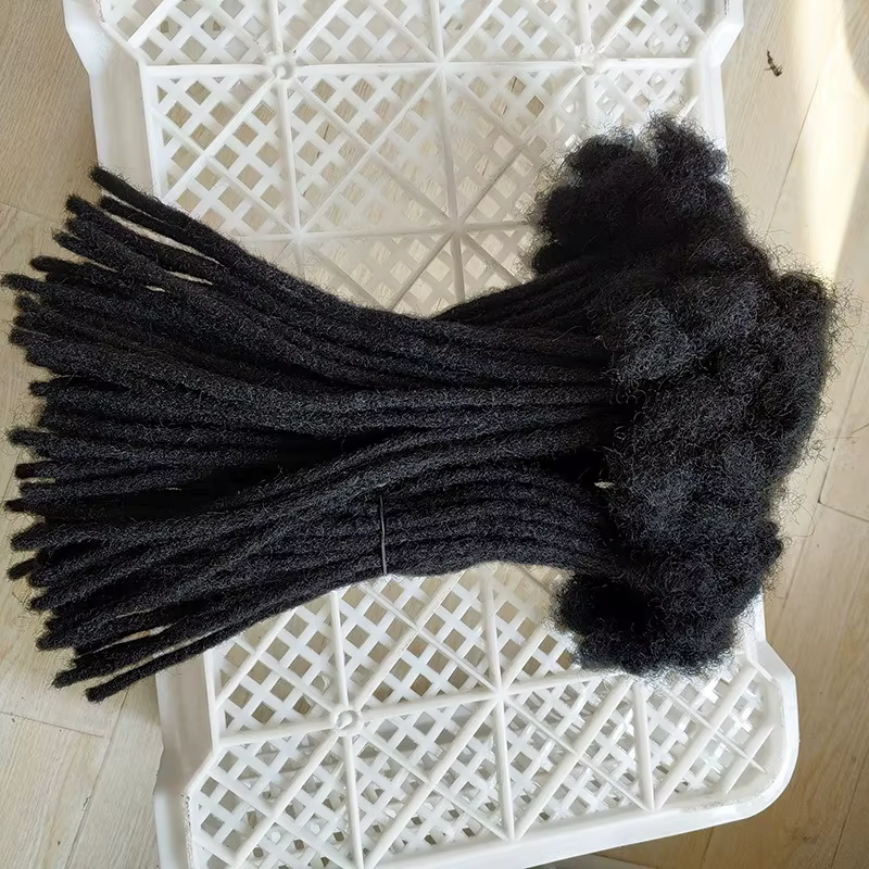 Extensions de dreadlocks faites à la main en cheveux humains 0