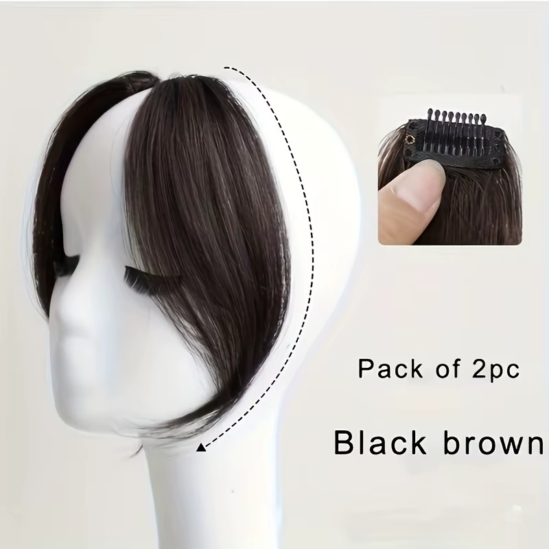 Frange à pince à cheveux en frange