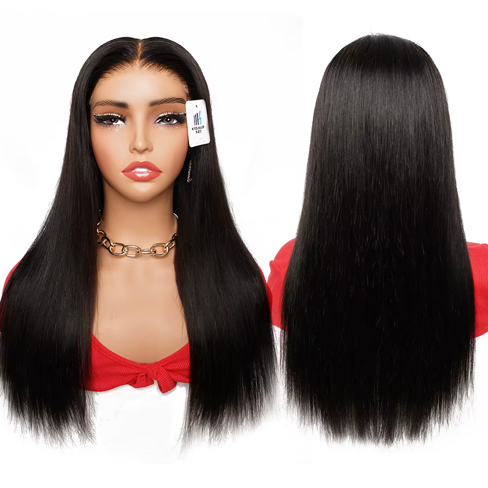 Perruque Lace Front 6*4 avec Nœuds Blanchis