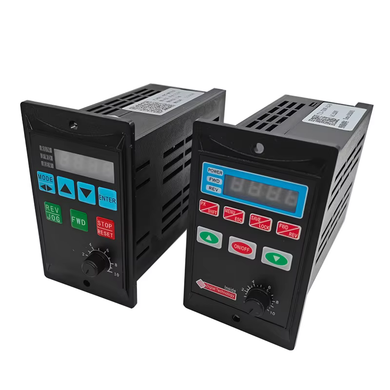 Convertisseur de fréquence onduleur électrique 1500W RS485 ajouter du pilote de moteur 0,75 kw 1,5 kw MCU entrée monophasée 220V sortie triphasée 0,4 kw