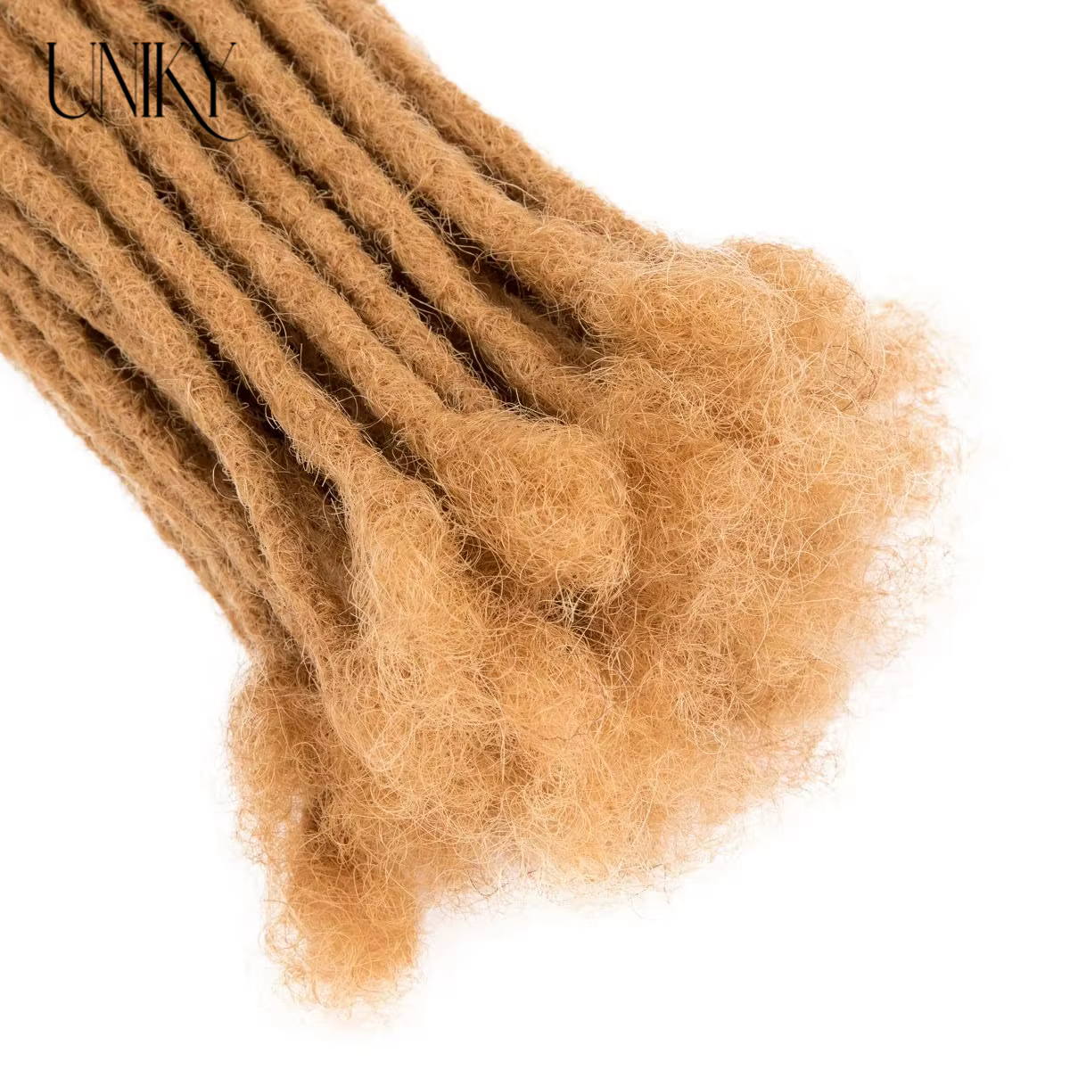 0, 4 cm d'épaisseur # 27 blond miel 100% vrais cheveux humains Dreadlock Loc Extensions pour homme/femmes peuvent être