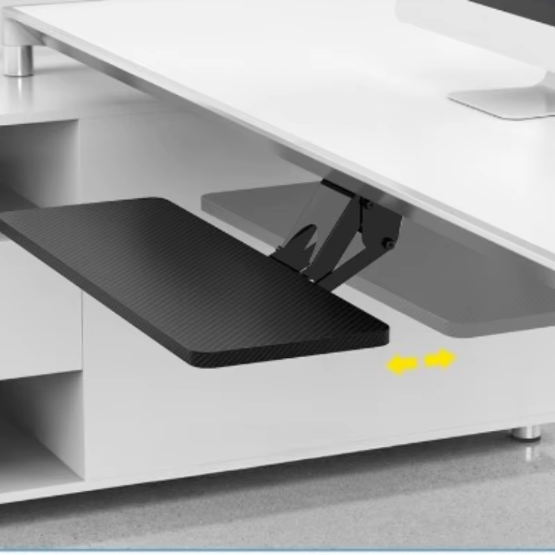 Support de clavier ergonomique avec tiroir coulissant, plateau de souris, Extension de bureau, bras de Support rotatif pour bureau à domicile, bureau d'ordinateur