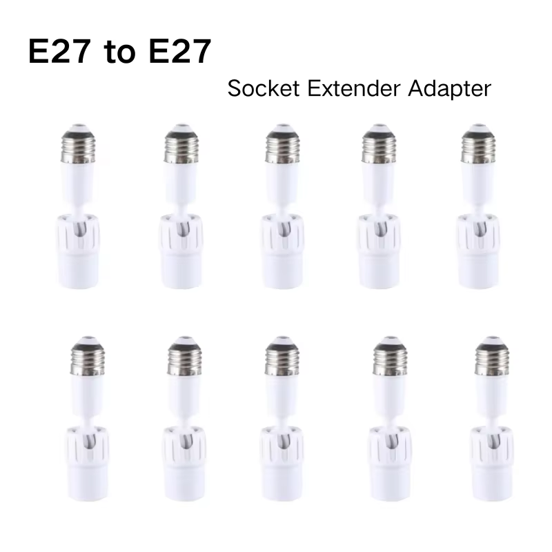 Adaptateur d'extension de douille E27 à E27, Extension Flexible, convertisseur réglable pour lampe encastrée LED