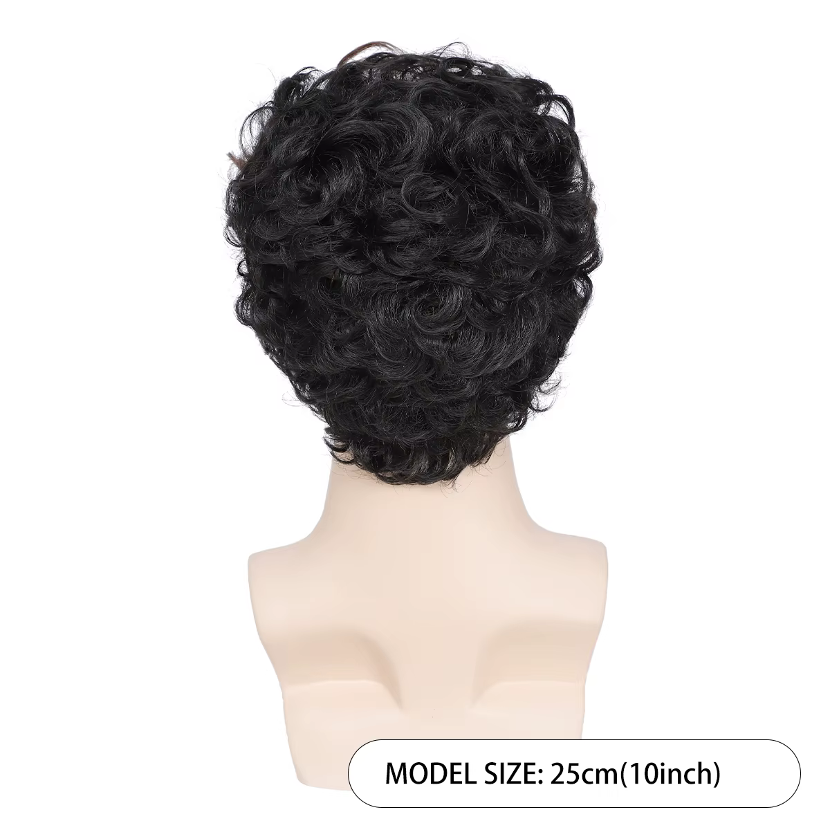 Perruque, petits cheveux bouclés africains