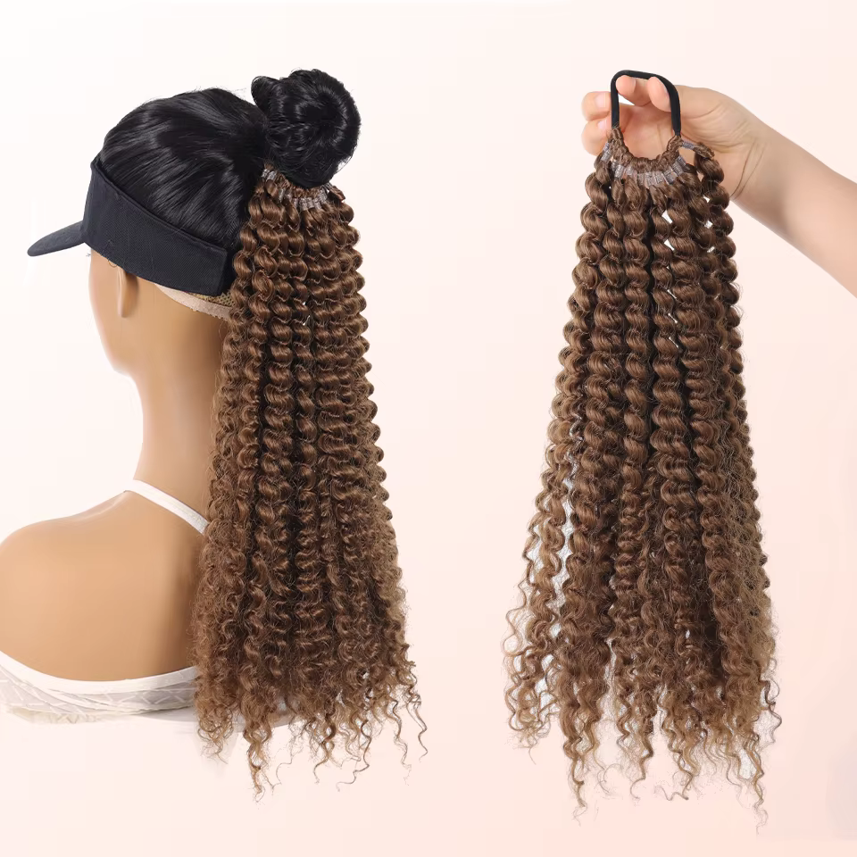 Extension de queue de cheval synthétique pour femmes noires