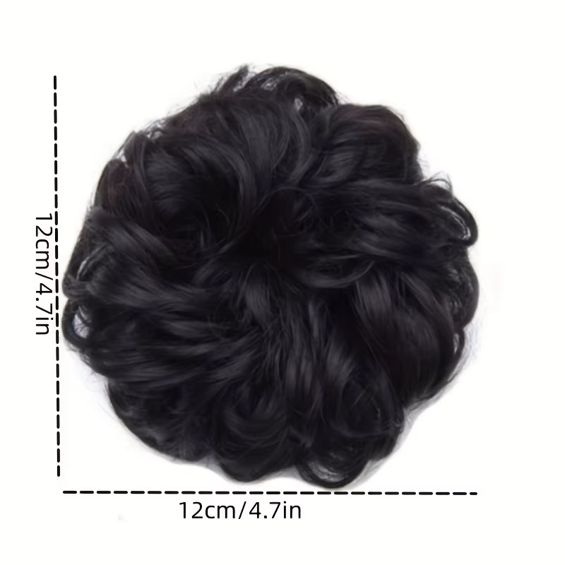Chignon Donut Chignon Updo avec corde à cheveux élastique-Extensions de cheveux synthétiques pour un usage quotidien