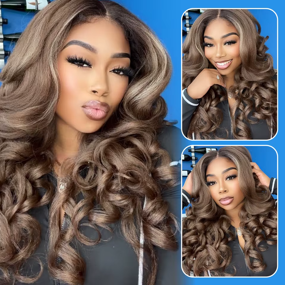 Perruques avant en dentelle bouclée Latisha synthétique de haute qualité Blonde rose bleu noir blanc rouge marron perruque avec des cheveux de bébé pour les femmes africaines
