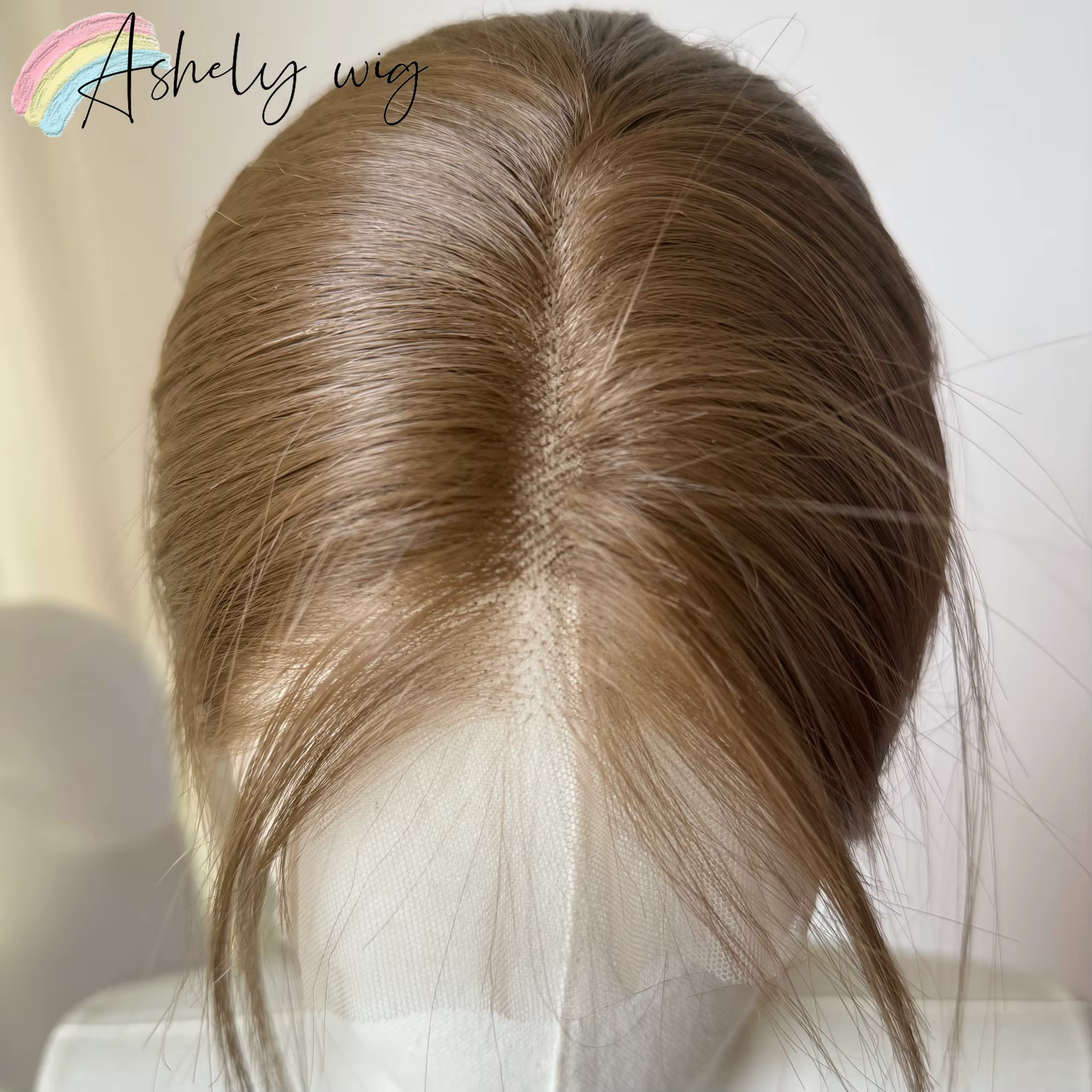 Perruque avant en dentelle brune pour femme