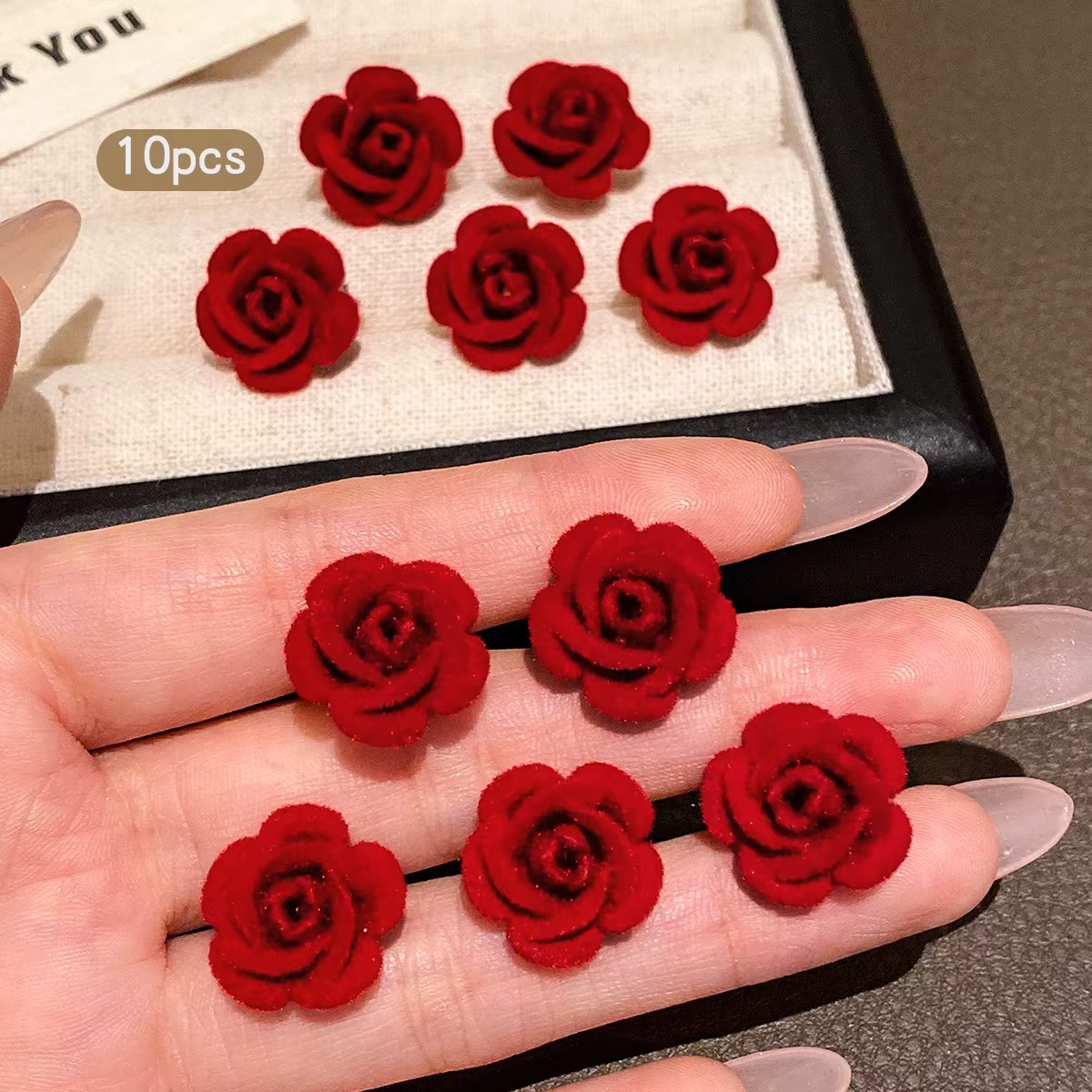 10 pinces à cheveux roses