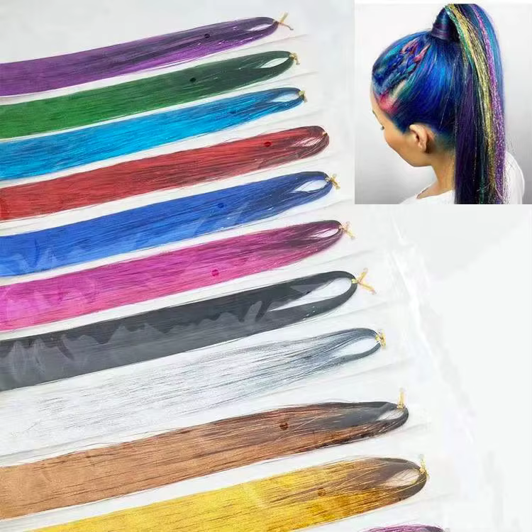 Extensions de cheveux holographiques laser