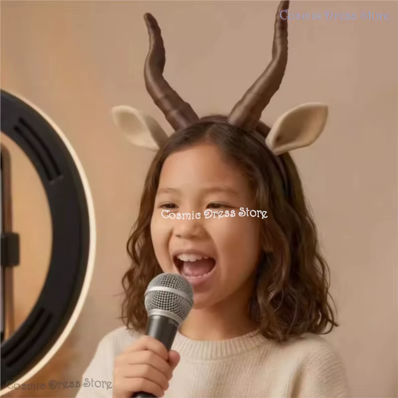 Zoo dessin animé film adultes enfants 2025 Gazelle corne cheveux décor Cosplay bandeau violet marron scène étincelle Shakiraas accessoires