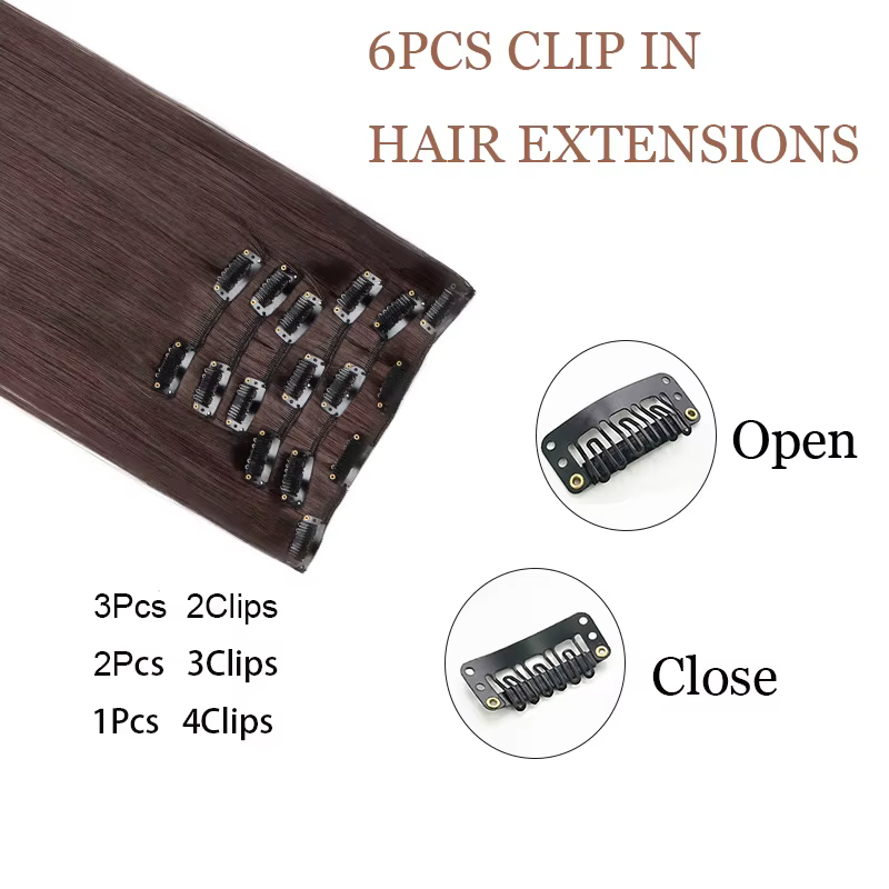 Extensions capillaires synthétiques à Clips