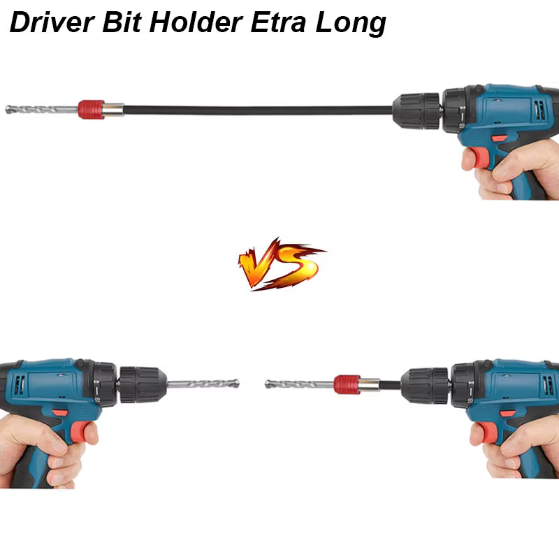 Extension de porte-foret magnétique, tige Extra longue, pilote à dégagement rapide, tige d'adaptateur de fixation de barre de 1/4 pouces, outil manuel de 300mm