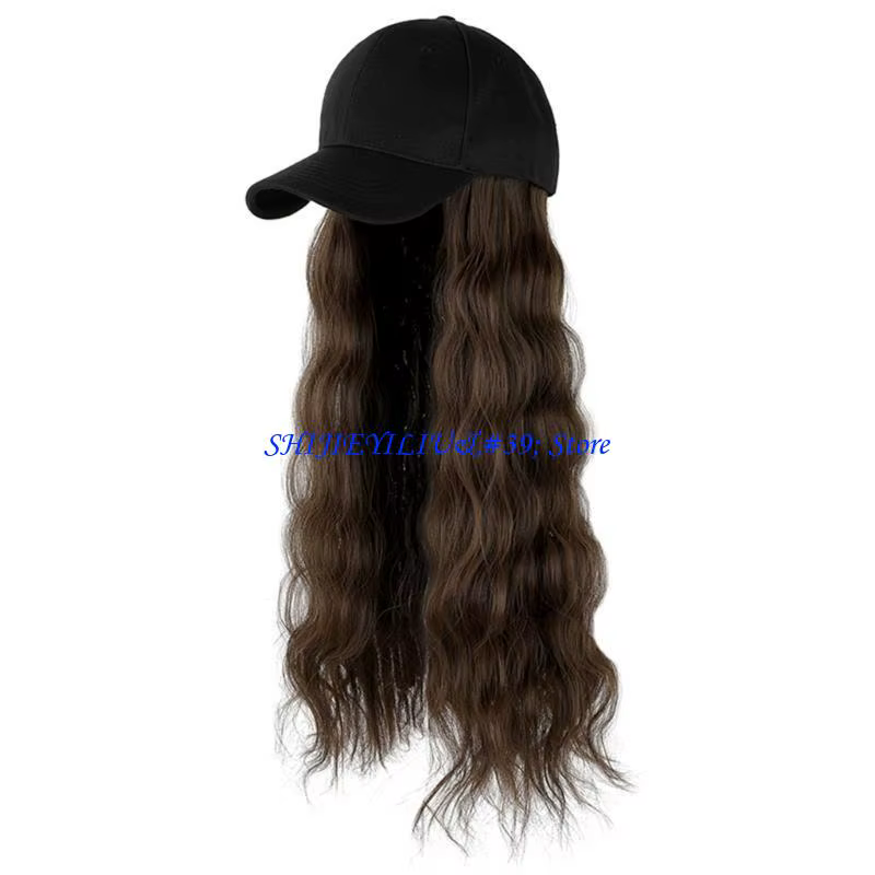 E21F – casquette Baseball avec Extensions cheveux pour femmes