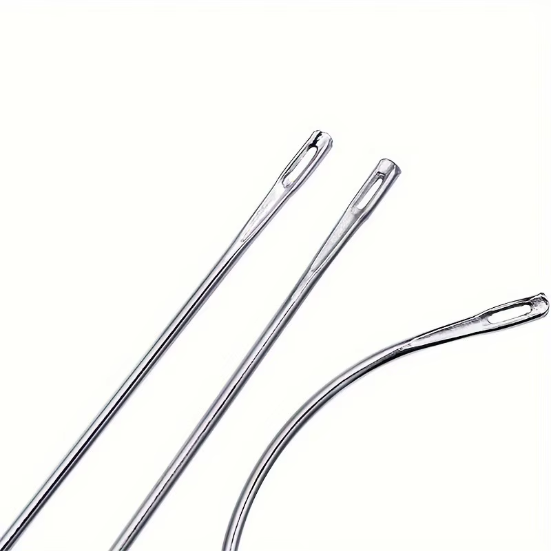 Fil à coudre en nylon 4 couleurs pour tissage de mèches + aiguille J+I+C pour extensions à clipser