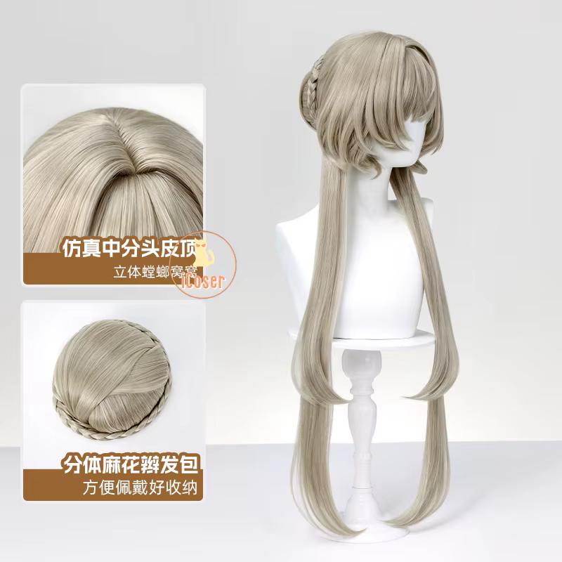 Genshin Impact Sandrone Cosplay perruque Marionnette cheveux blonds onze Fatui Harbingers fête d'halloween femmes filles jeu accessoires iCoser