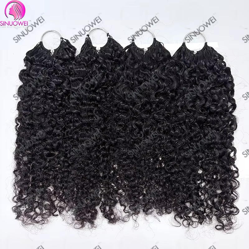 Prix de gros Cheveux humains naturels noirs ondulés birmans bruts