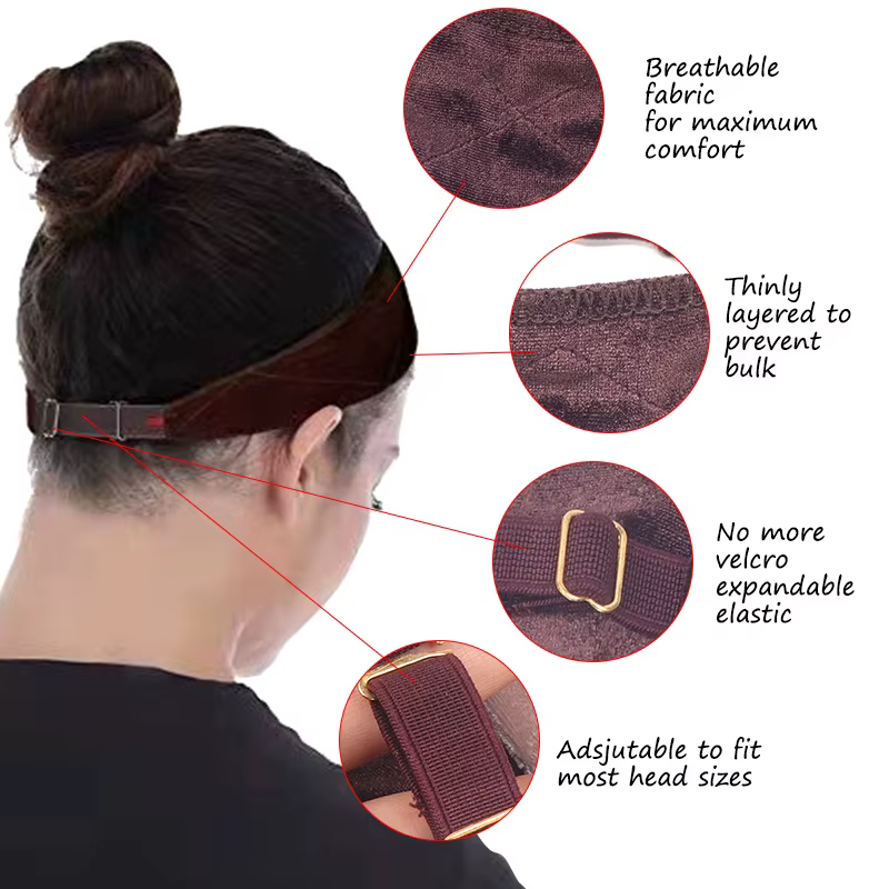 Plussign perruque Grip bandeau pour perruques frontales en dentelle réglable Invisible