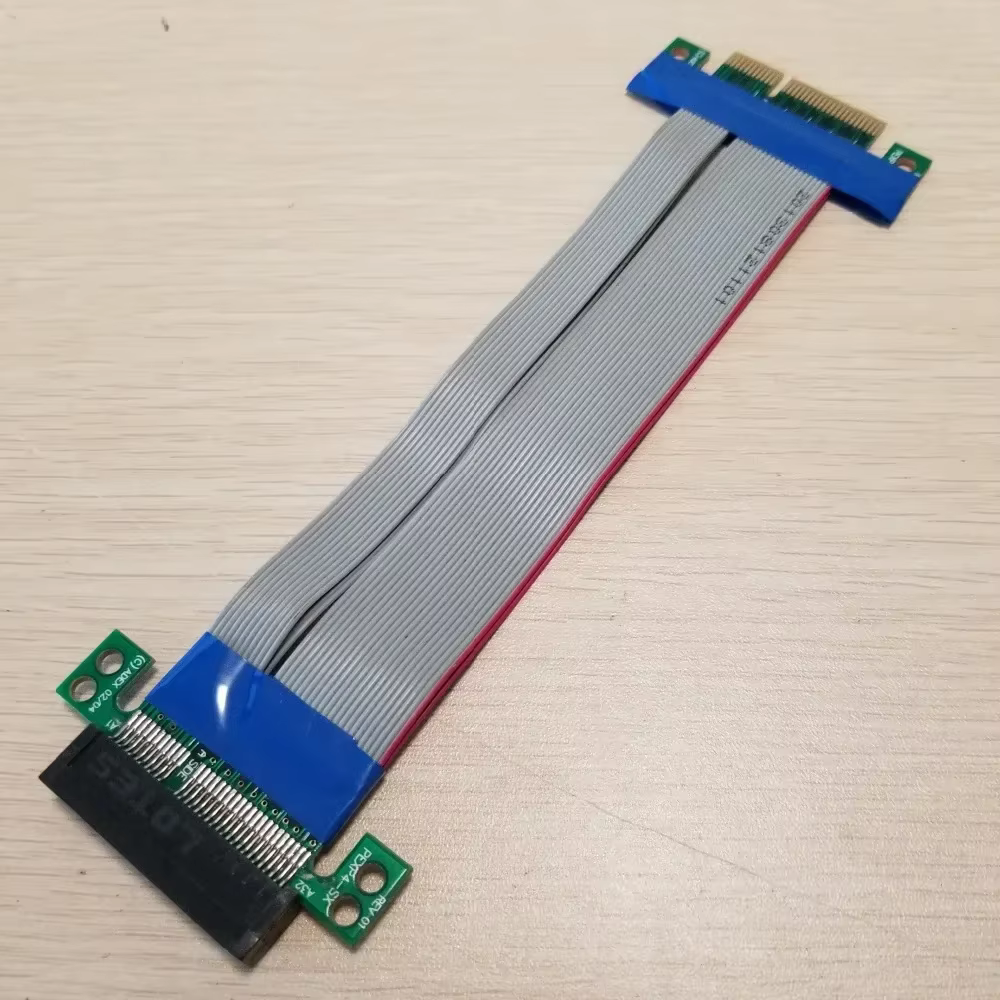 Câble d'extension flexible PCI-E PCI Express X4 de 15 cm pour serveurs 1U 2U