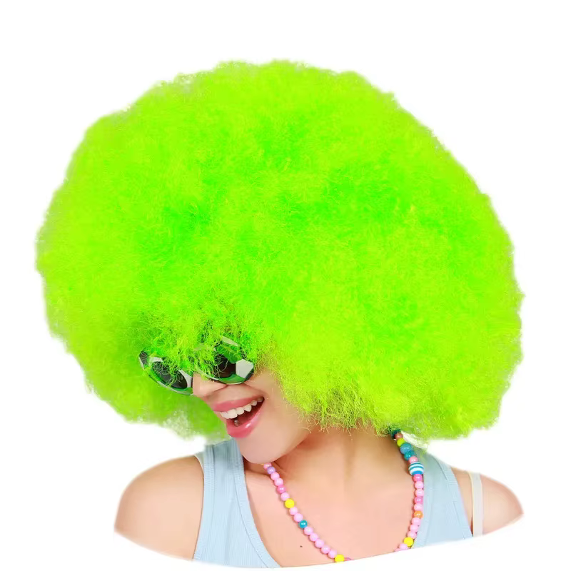 Perruque Afro Synthétique de Style Hip-Hélicoptère