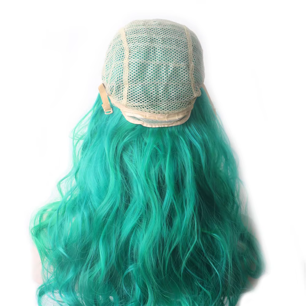 Perruque de Cosplay verte