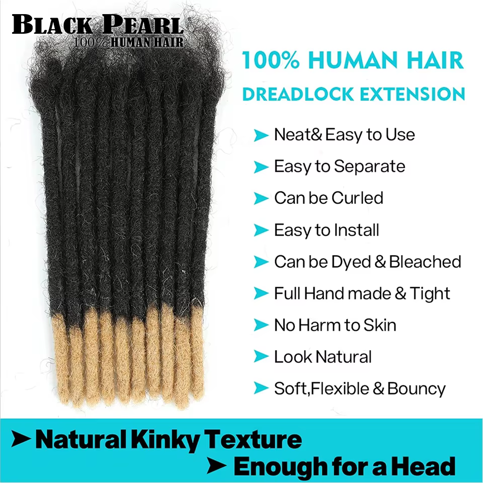 Extensions de dreadlocks en cheveux humains