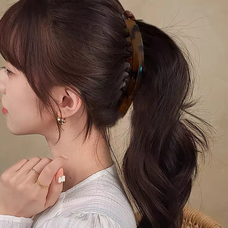 Pinces à cheveux couleur unie pince banane épingle