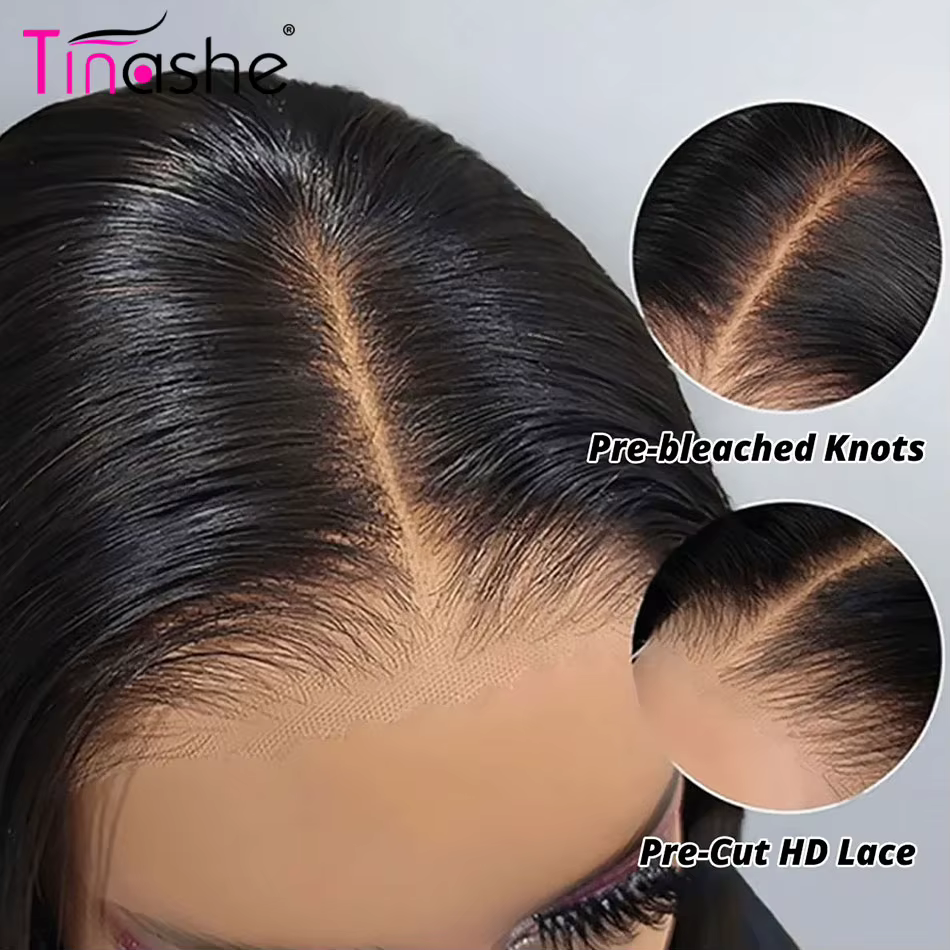 Tinashe Wear & Go perruque sans colle cheveux humains noeuds pré-blanchés