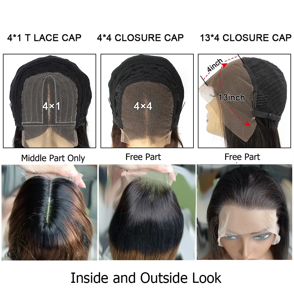 Perruque Lace Front 100% Cheveux Humains pour Femmes