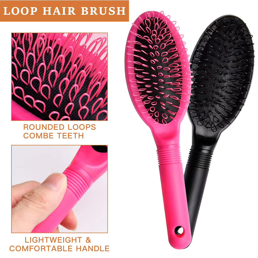 Brosse à perruque en boucle