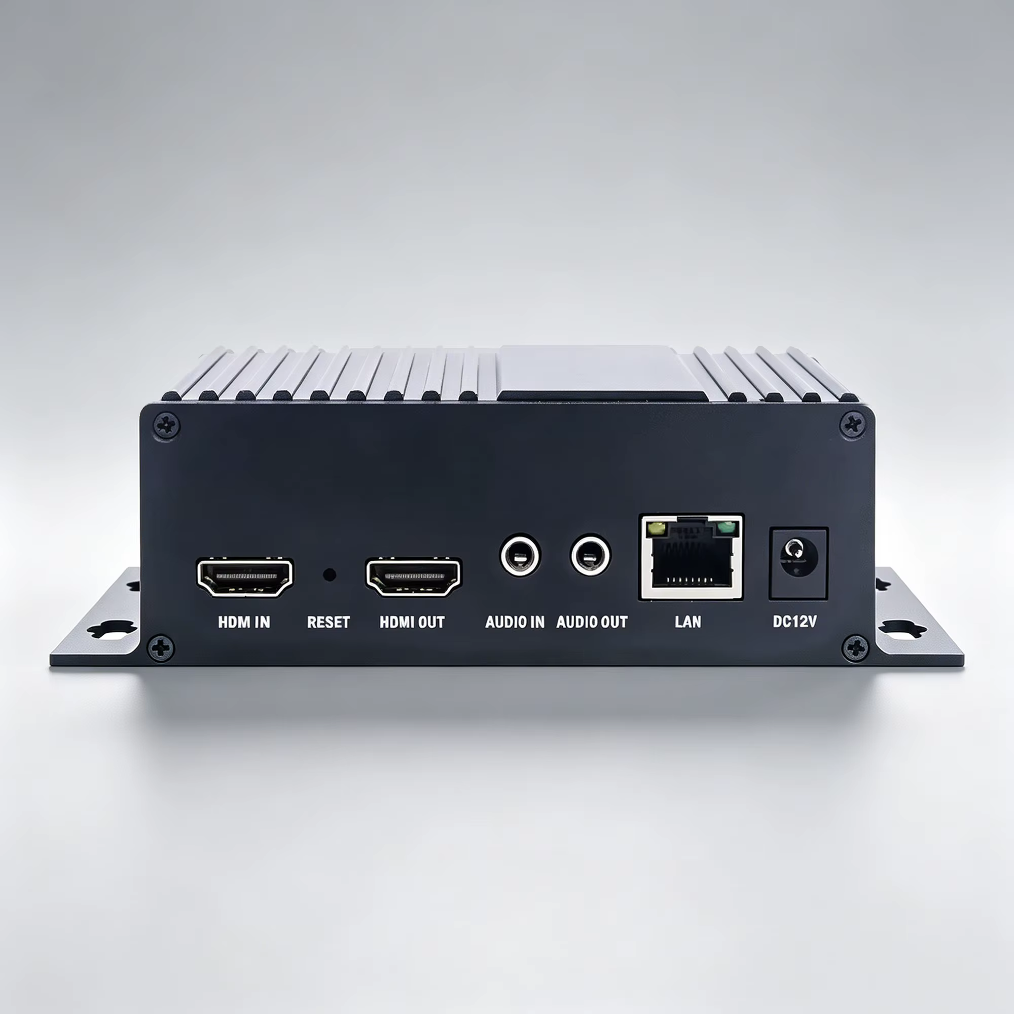 Codec vidéo HD H.265, encodeur-décodeur vidéo HD 4K vers IP, prend en charge la sortie HD en boucle ou la sortie HD décodée, écran OLED