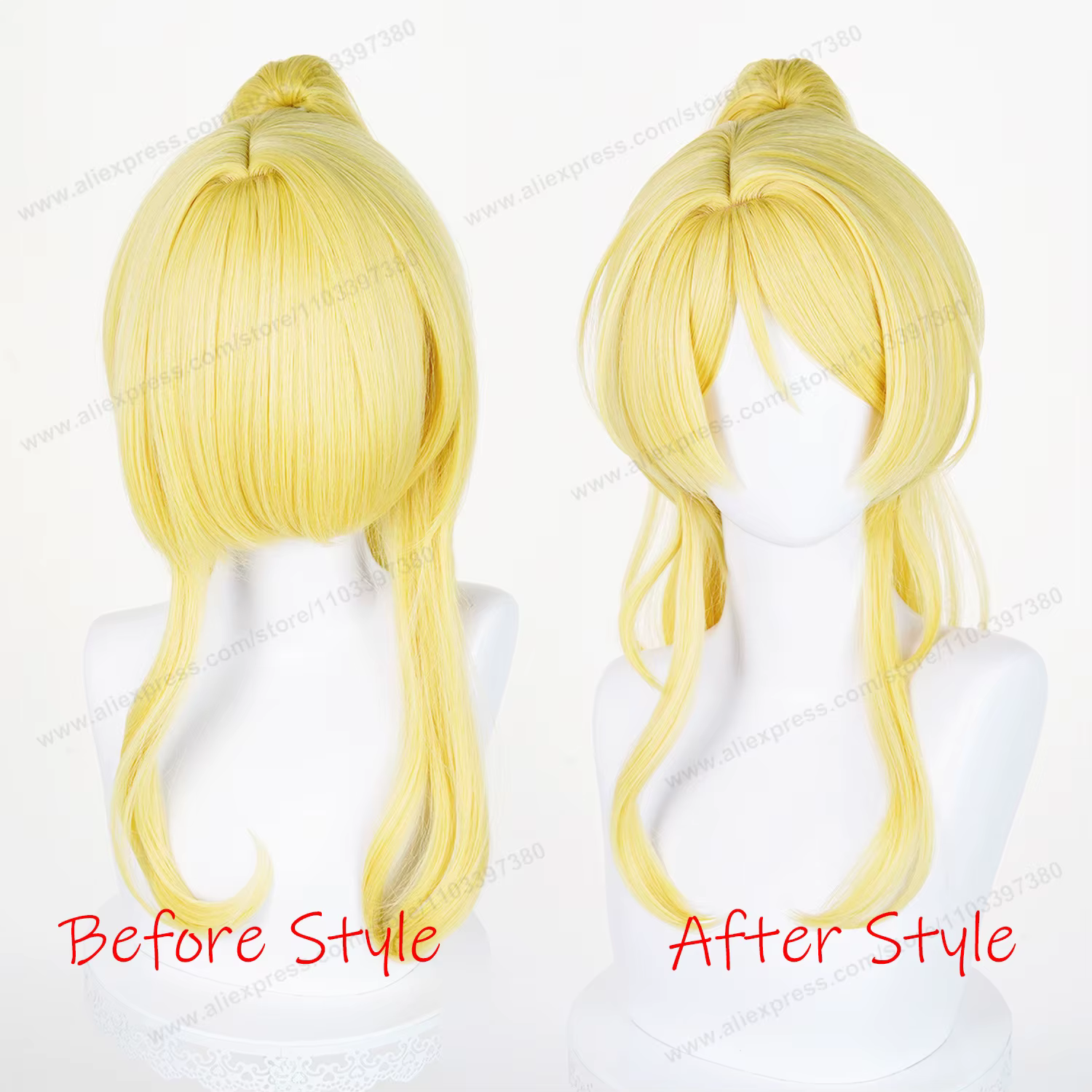 Perruque de Cosplay Ellie 48cm