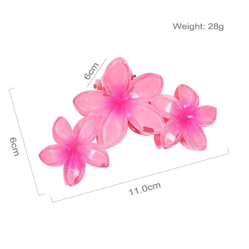11CM 3 Frangipanier fleur couleur unie dégradé