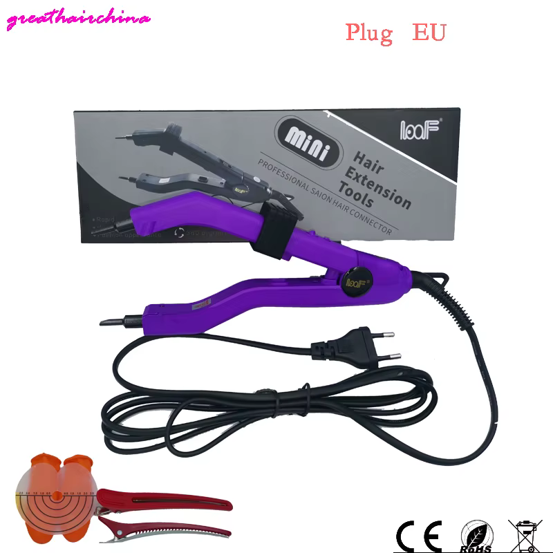 Salon de JR-609 professionnel Mini fer créer des extensions KerBrian impeccables à la maison avec des pointes métropolitaines de précision (tension mondiale)