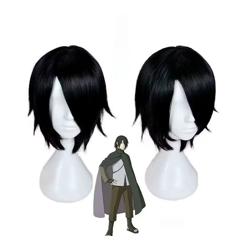 Perruque de Cosplay Anime Sasuke Boruto