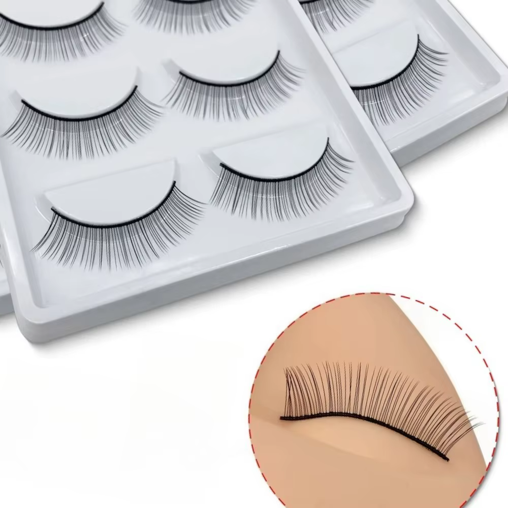 Tête de mannequin pour formation aux extensions de cils et kit de cils