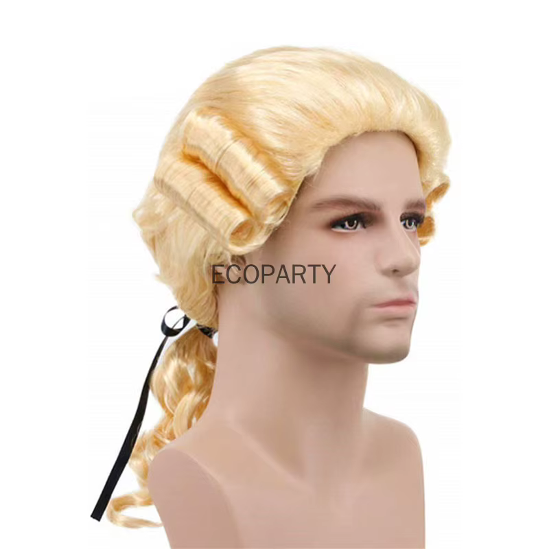 Perruque Synthétique Longue et Bouclée pour Cosplay Baroque