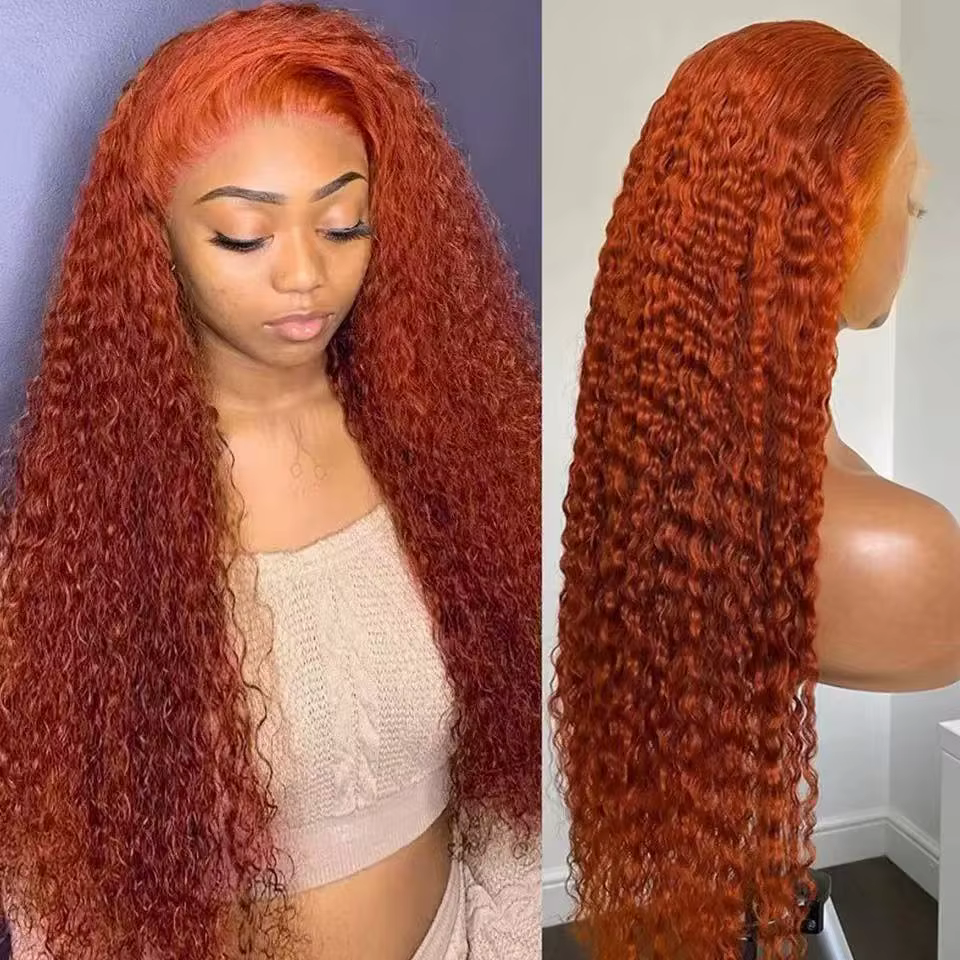 Perruque Lace Front Wig synthétique bouclée et longue