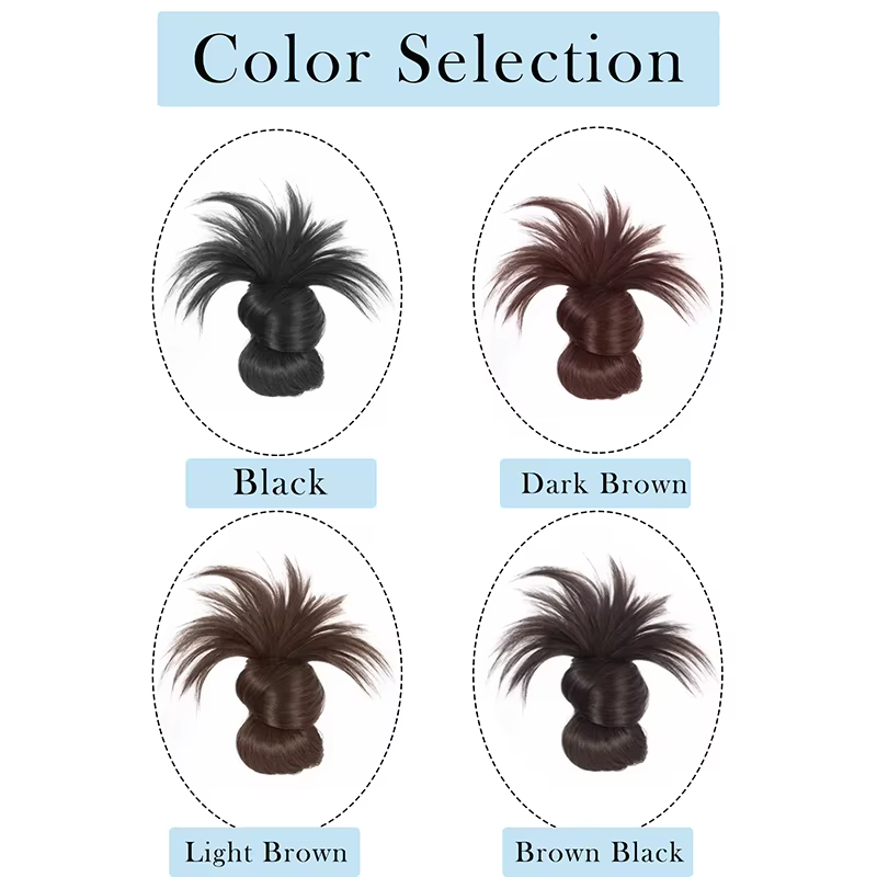 Perruque chignon bas à clipser