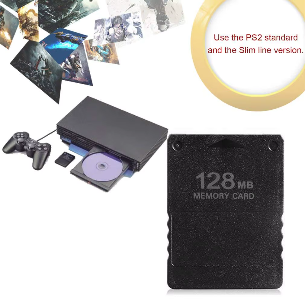 Carte mémoire Premium 64 Mo 128 Mo 256 Mo pour Sony Playstation 2 PS2 Expansion