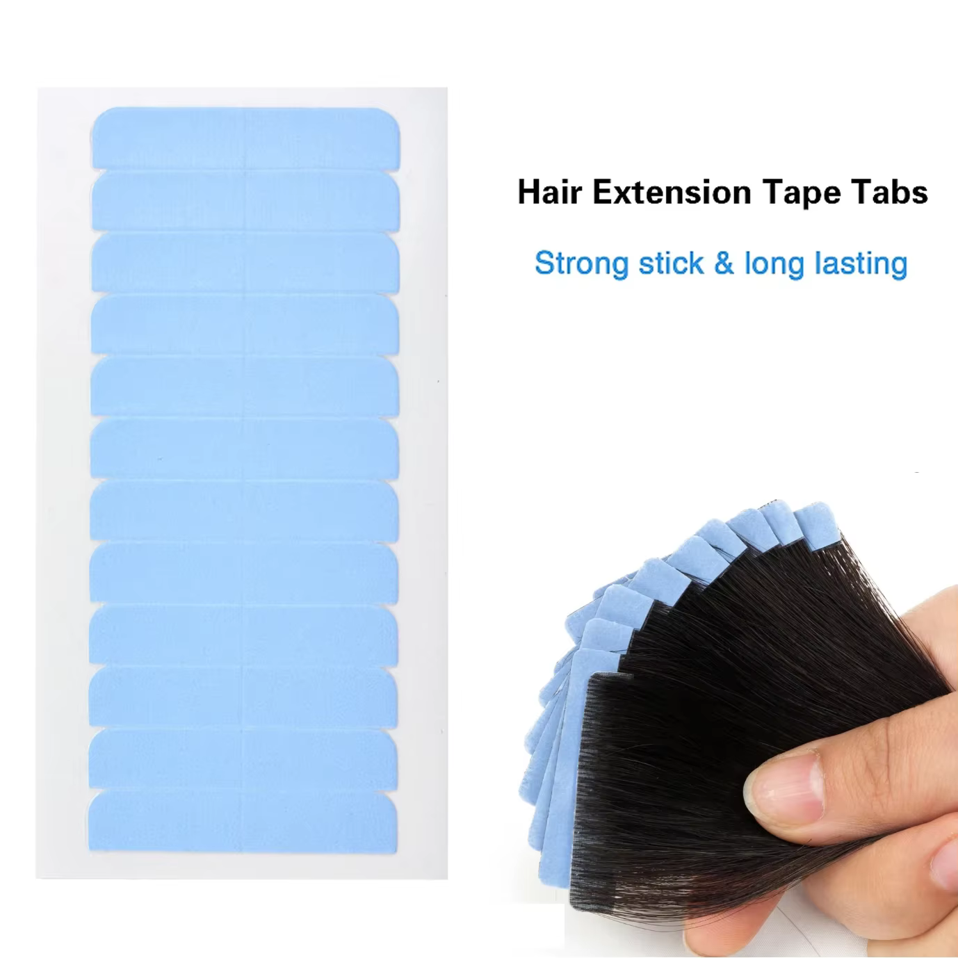 Bandes adhésives double face pour extensions de cheveux