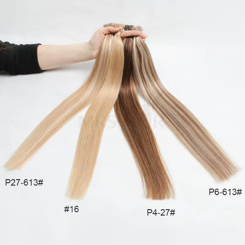 Je pointe les extensions de cheveux Vrais